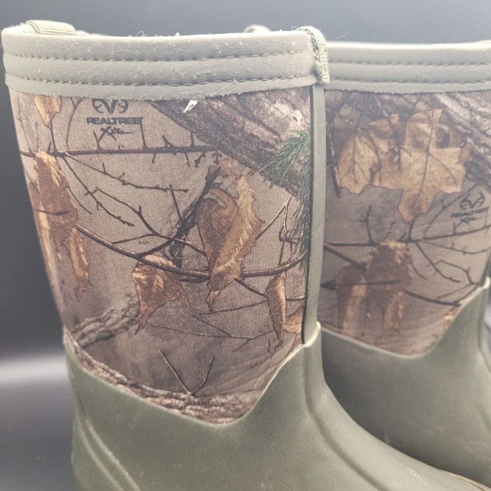 Ozark Trail Chore Boots Camo Youth Sz 13 Outdoor Hunting Fishing Gorpcore Muck